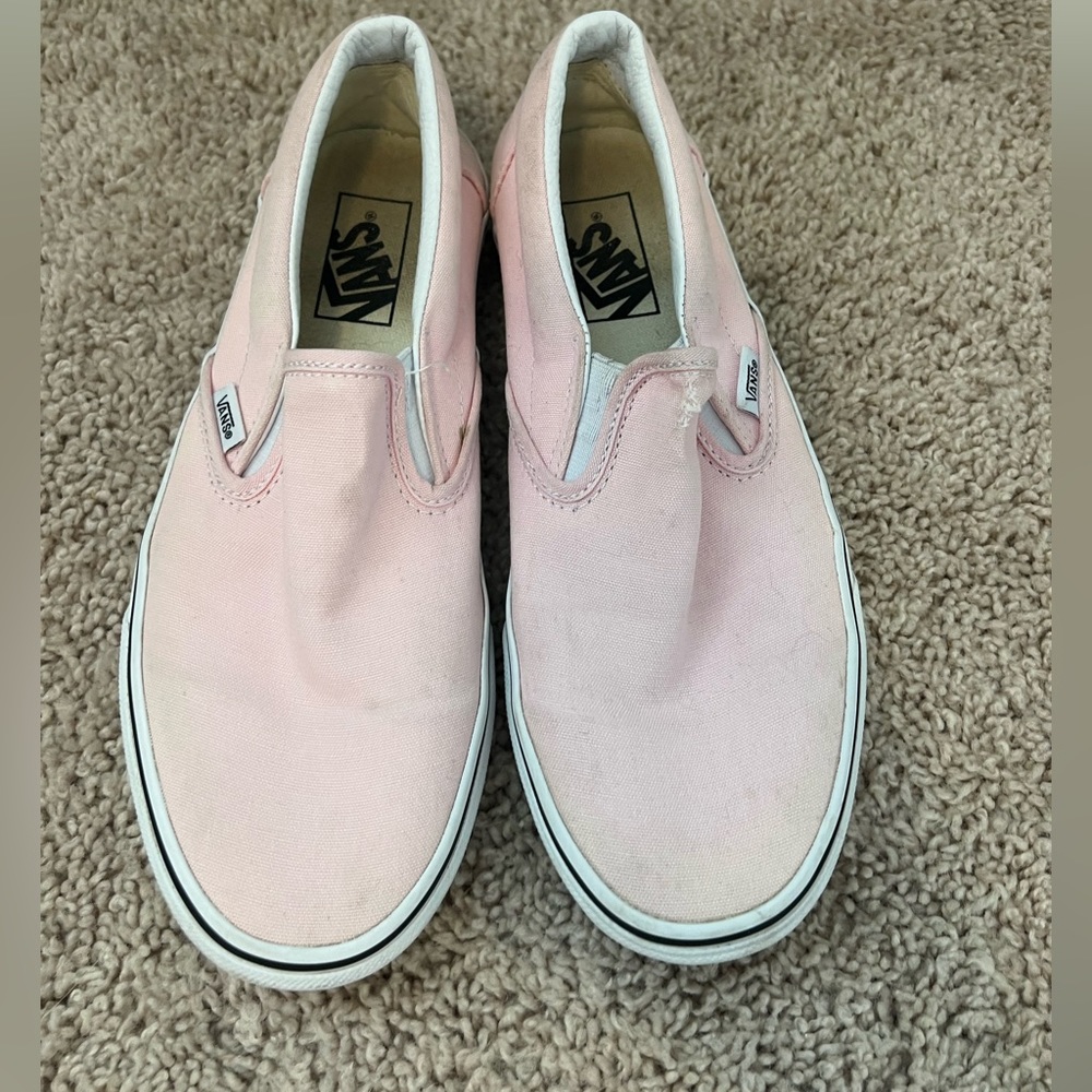 Baby pink vans size 9 womens.